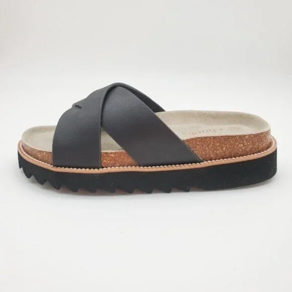 BUY ONE GET ONE FREE Chooka Paige Size 9 Leather & Cork Slide Sandal - Picture 3 of 7